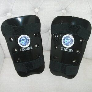 Century MBD Martial Arts Sparring Shin Guards Pads Black size Youth